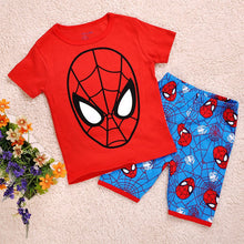 Load image into Gallery viewer, Children's Pajamas Summer Short-sleeved t shirt + shorts sports set Kids Pyjamas Boys Girls Pajamas Baby Sleepers Sleepwear 2-7T