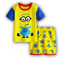 Load image into Gallery viewer, Children's Pajamas Summer Short-sleeved t shirt + shorts sports set Kids Pyjamas Boys Girls Pajamas Baby Sleepers Sleepwear 2-7T