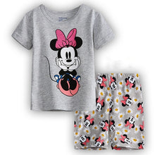 Load image into Gallery viewer, Children's Pajamas Summer Short-sleeved t shirt + shorts sports set Kids Pyjamas Boys Girls Pajamas Baby Sleepers Sleepwear 2-7T