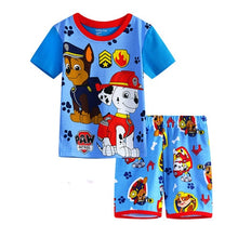 Load image into Gallery viewer, Children's Pajamas Summer Short-sleeved t shirt + shorts sports set Kids Pyjamas Boys Girls Pajamas Baby Sleepers Sleepwear 2-7T