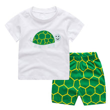 Load image into Gallery viewer, Children's Pajamas Summer Short-sleeved t shirt + shorts sports set Kids Pyjamas Boys Girls Pajamas Baby Sleepers Sleepwear 2-7T