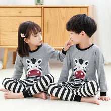 Load image into Gallery viewer, Kids Pajamas 2020 Autumn Girls Boys Sleepwear Nightwear Baby Infant Clothes Animal Cartoon Pajama Sets Cotton Children's Pyjamas