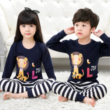 Load image into Gallery viewer, Kids Pajamas 2020 Autumn Girls Boys Sleepwear Nightwear Baby Infant Clothes Animal Cartoon Pajama Sets Cotton Children's Pyjamas