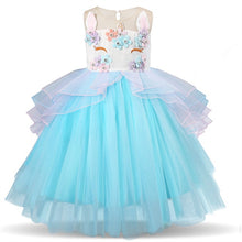 Load image into Gallery viewer, Girls Dress Elegant New Year Princess Children Party Dress Wedding Gown Kids Dresses for Girls Birthday Party Dress Vestido Wear