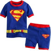 Load image into Gallery viewer, Children's Pajamas Summer Short-sleeved t shirt + shorts sports set Kids Pyjamas Boys Girls Pajamas Baby Sleepers Sleepwear 2-7T
