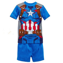 Load image into Gallery viewer, Children's Pajamas Summer Short-sleeved t shirt + shorts sports set Kids Pyjamas Boys Girls Pajamas Baby Sleepers Sleepwear 2-7T
