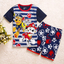 Load image into Gallery viewer, Children's Pajamas Summer Short-sleeved t shirt + shorts sports set Kids Pyjamas Boys Girls Pajamas Baby Sleepers Sleepwear 2-7T
