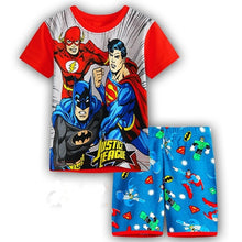 Load image into Gallery viewer, Children's Pajamas Summer Short-sleeved t shirt + shorts sports set Kids Pyjamas Boys Girls Pajamas Baby Sleepers Sleepwear 2-7T
