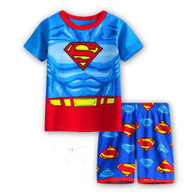 Load image into Gallery viewer, Children's Pajamas Summer Short-sleeved t shirt + shorts sports set Kids Pyjamas Boys Girls Pajamas Baby Sleepers Sleepwear 2-7T

