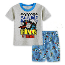 Load image into Gallery viewer, Children's Pajamas Summer Short-sleeved t shirt + shorts sports set Kids Pyjamas Boys Girls Pajamas Baby Sleepers Sleepwear 2-7T
